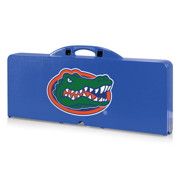 Blue portable cooler featuring the LSU Tigers logo on the side, isolated on a white background.