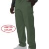 Man wearing UltraSoft Unisex Cargo 6-Pocket Pants 313C and white sneakers, with a red "limited color" label near the bottom left.