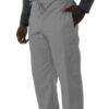Man in UltraSoft Unisex Cargo 6-Pocket Pants 313C and dark sweater standing with hand in pocket, wearing white sneakers. only the lower half of his face is visible.