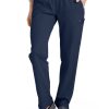 Woman wearing Comfort Waist Utility Cargo Pants (Women's C53106) with an elastic waistband and side pocket, paired with gray sneakers.