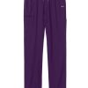 Purple drawstring joggers with Carhartt C55106 - Men's Athletic Cargo Pant isolated on a white background.