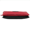 A red and black Phoebe Wallet 9182 ALABAMA with a zipper closure, viewed from the side against a white background.