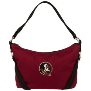 Red and black shoulder bag with an adjustable strap and a Bella 2127 FLORIDA STATE logo on the lower right corner.