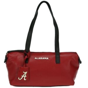 The Kim 6474 ALABAMA-themed duffel bag with black handles and a logo charm, set against a white background.
