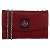 Handbag Harriett 6862 FLORIDA STATE with a silver chain strap and a black emblem featuring a horse motif on the flap.