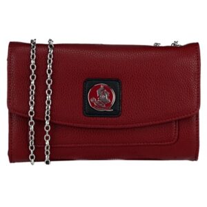 Handbag Harriett 6862 FLORIDA STATE with a silver chain strap and a black emblem featuring a horse motif on the flap.