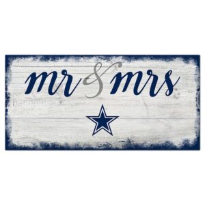 A decorative sign with "mr & mrs" written in cursive on a distressed white wooden background, featuring a blue star design in the center.