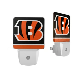 Two CINCINNATI BENGALS STRIPE WIRELESS MOUSE featuring the Cincinnati Bengals logo, one frontal view and one side view, against a white background.
